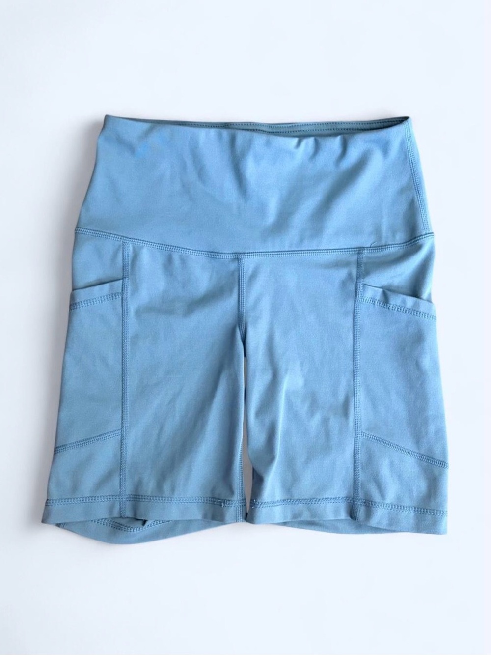 Slate Blue Women’s Bike Shorts — Size XS